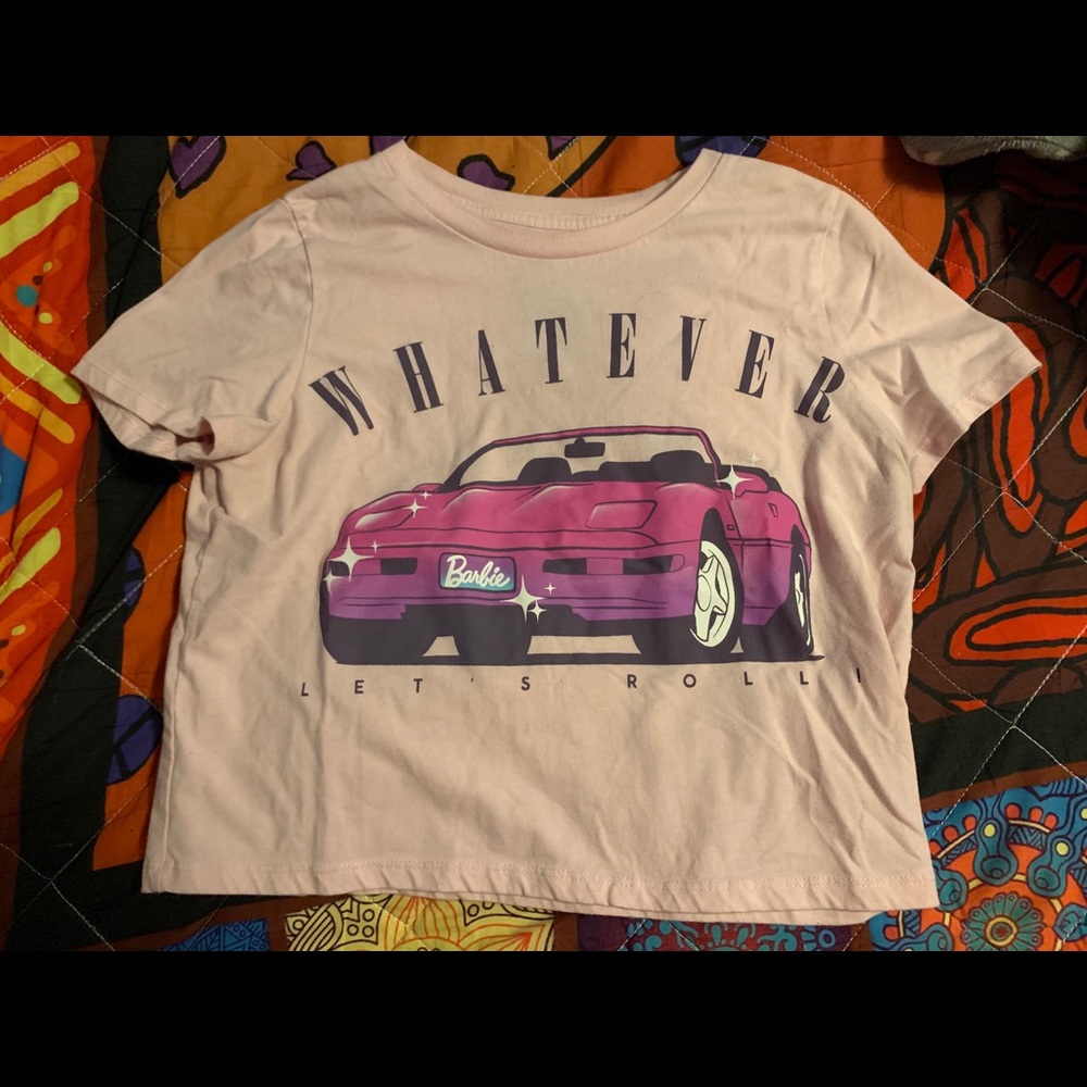 Whatever Barbie Crop Top